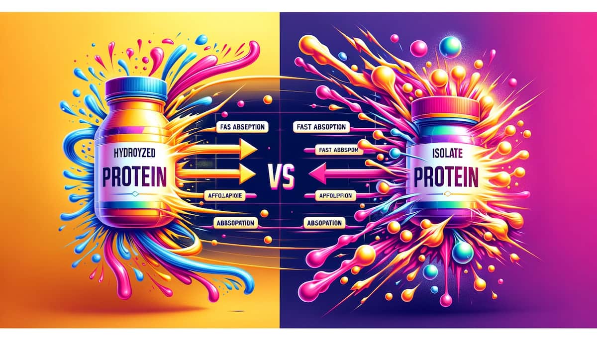 Illustrazione dove ci sono a confronto le proteine isolate e quelle idrolizzate